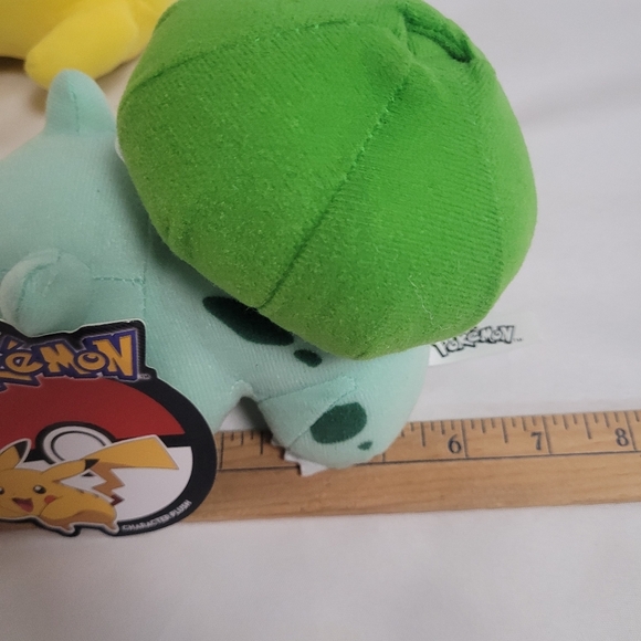 Pokemon Pikachu & Bulbasaur Plush Stuffed Toy Lot - Picture 10 of 10